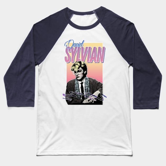 David Sylvian 80s Aesthetic Fan-art Design Baseball T-Shirt by DankFutura